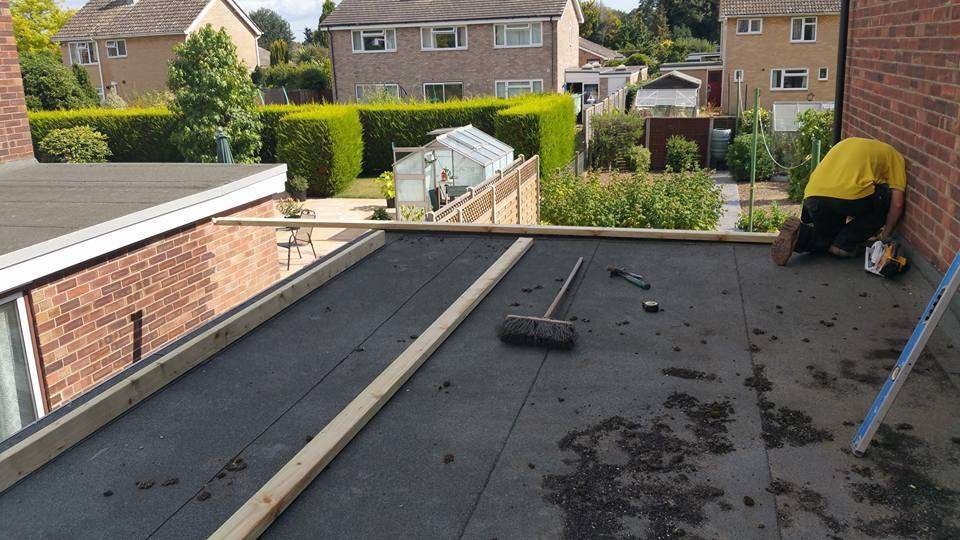 Professional flat roof repair and replacement work