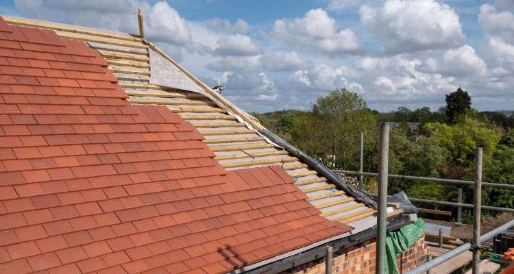 Complete new roof installation for modern property